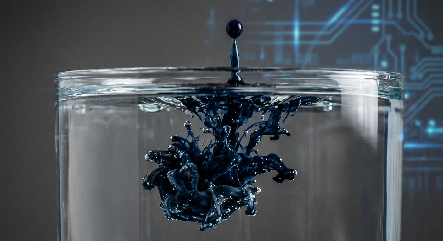 Conceptual visualization of error cascading through a network