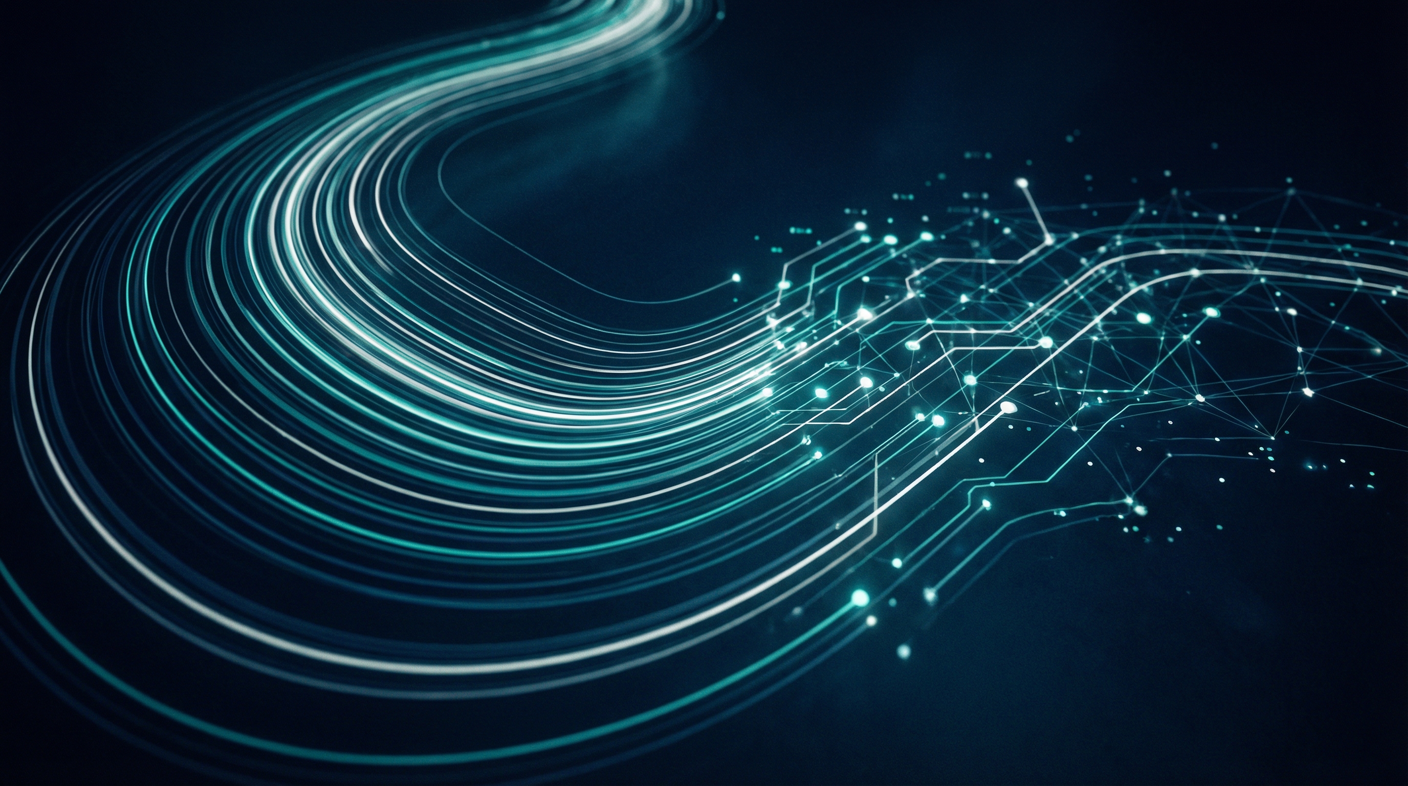 Abstract conceptual visualization of high-speed precision and fluid motion