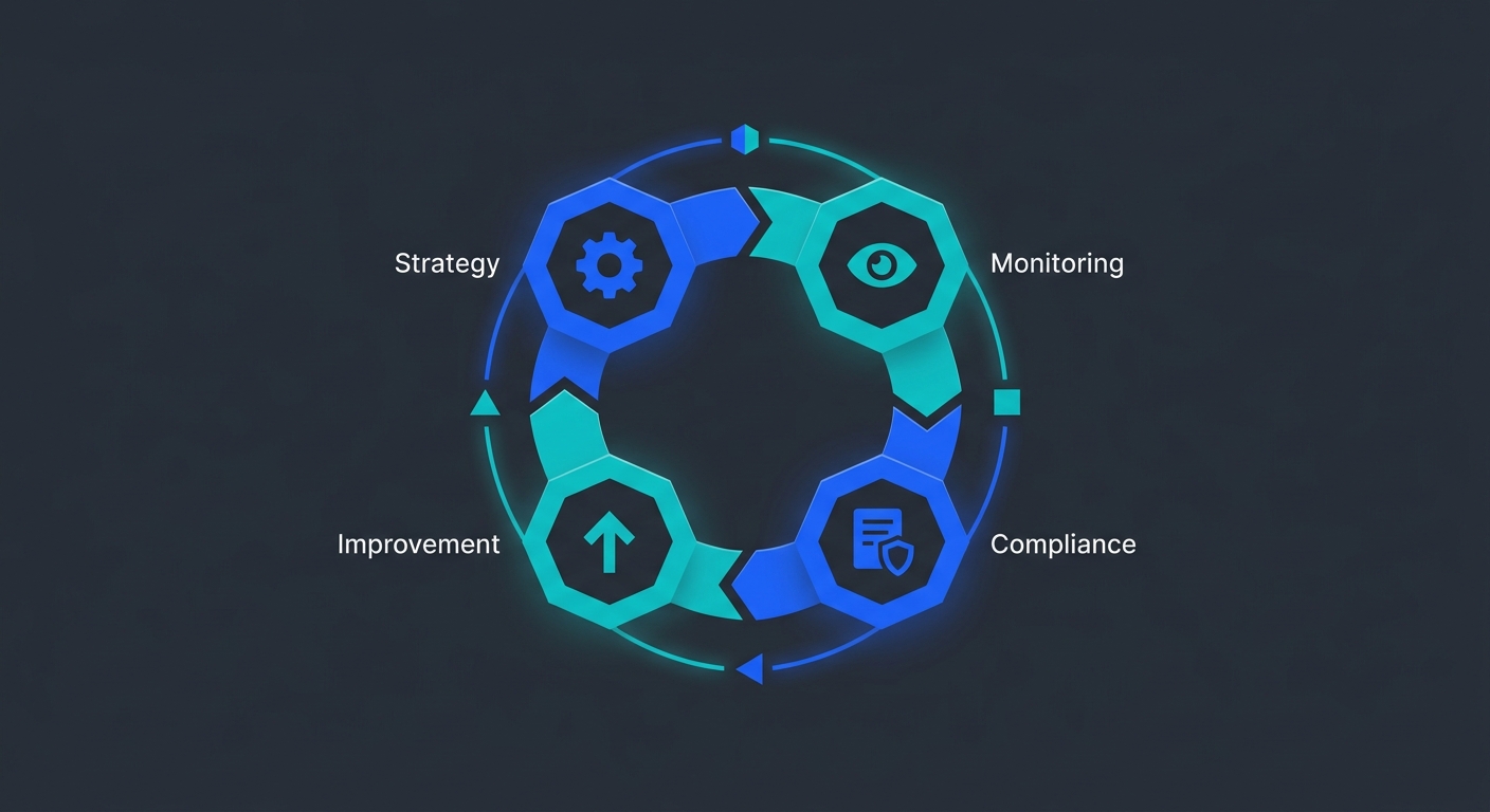 Visualization of data governance lifecycle