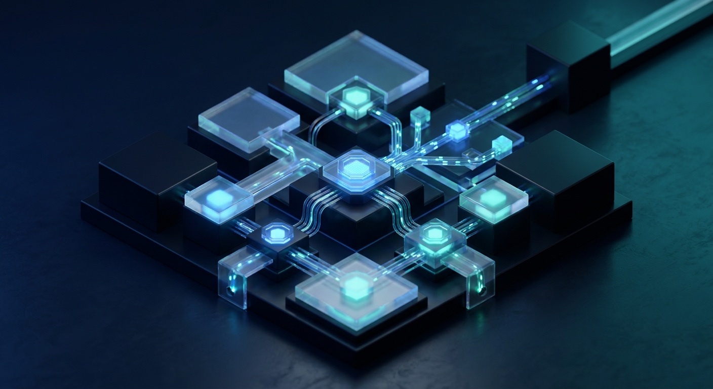 Conceptual visualization of data-driven decision architecture