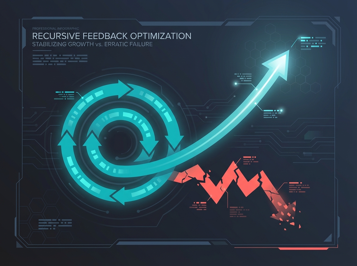 Data visualization of broken feedback loops vs stabilized learning