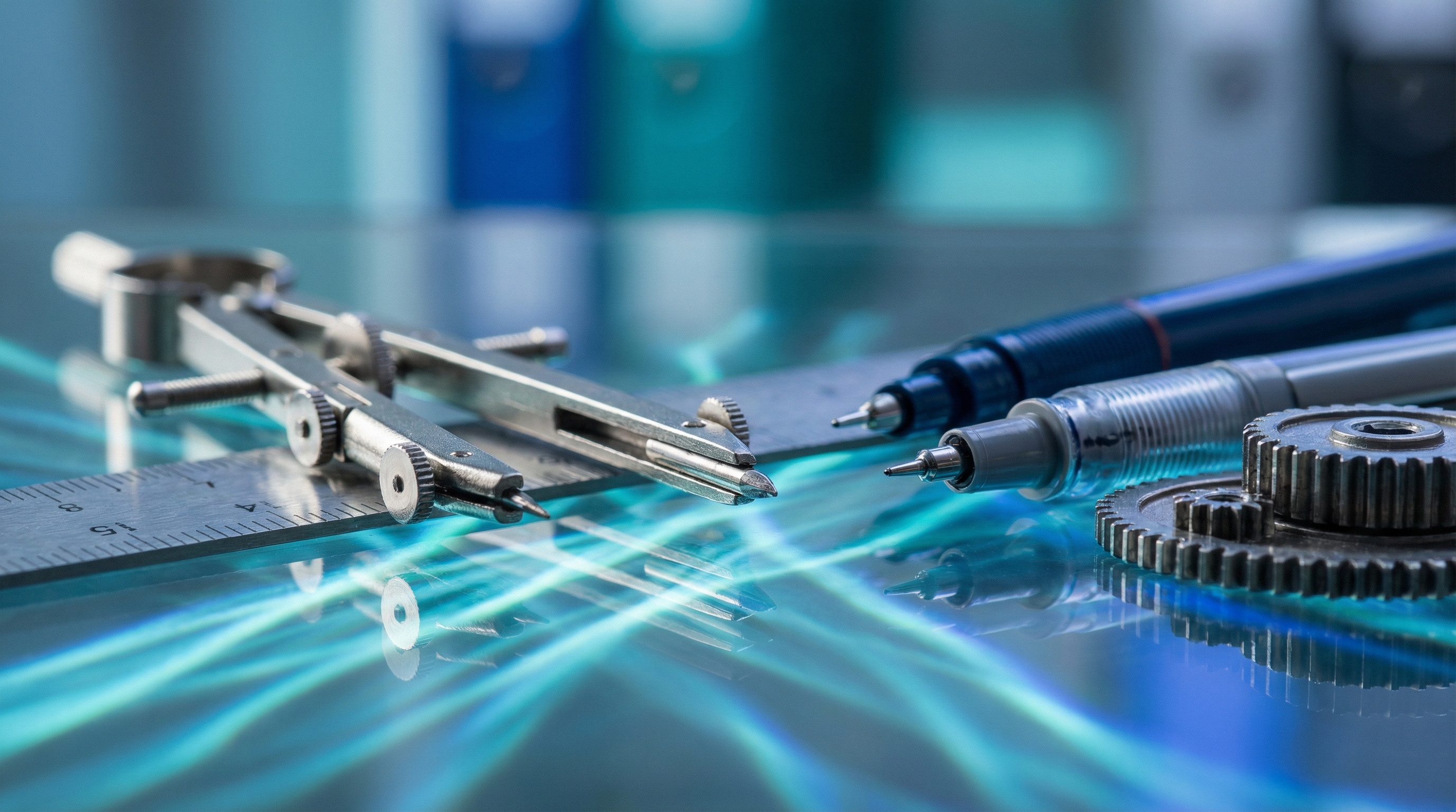 Macro photography of interconnected office elements representing workflow friction