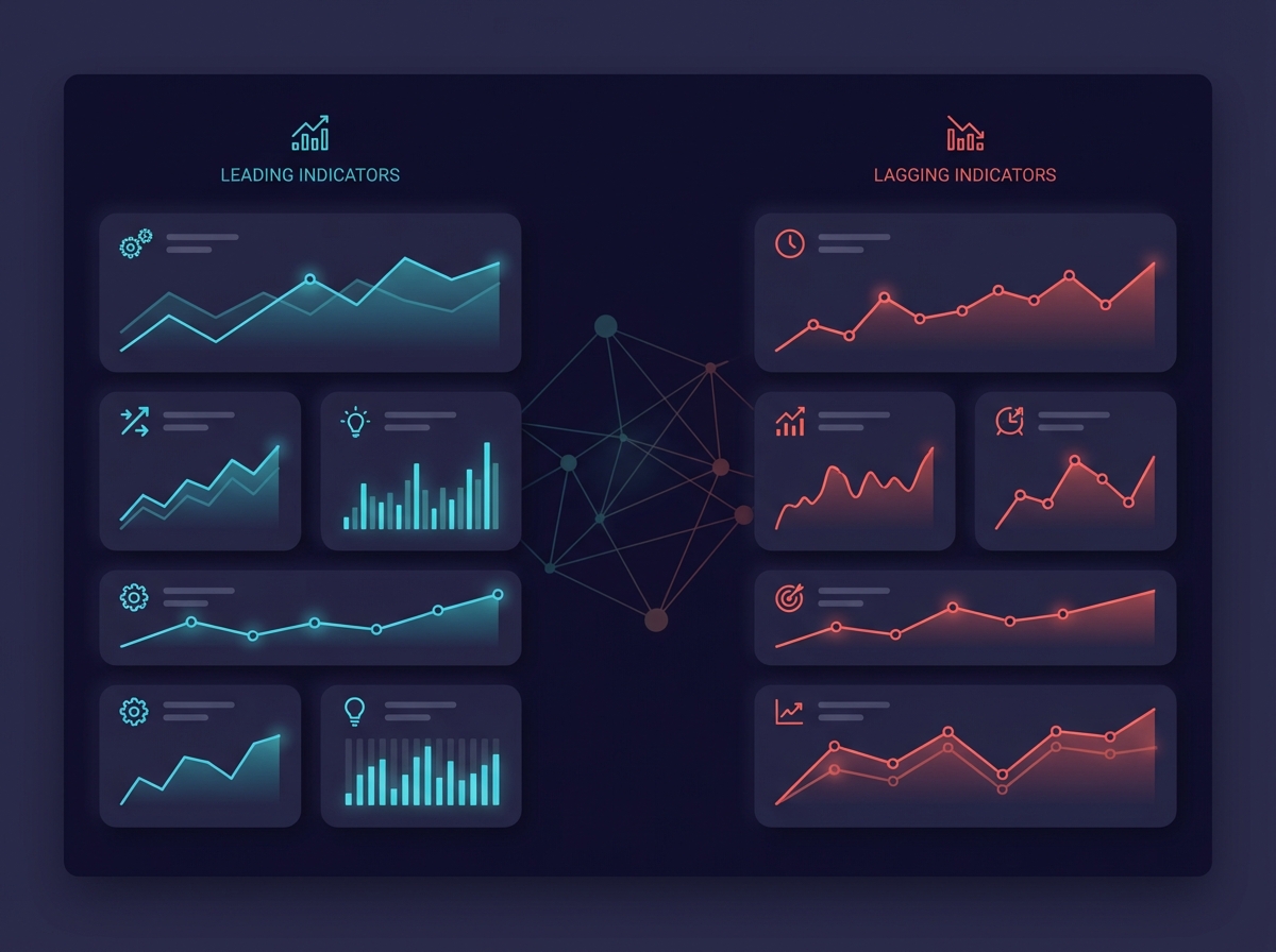 Data visualization of leading and lagging indicators