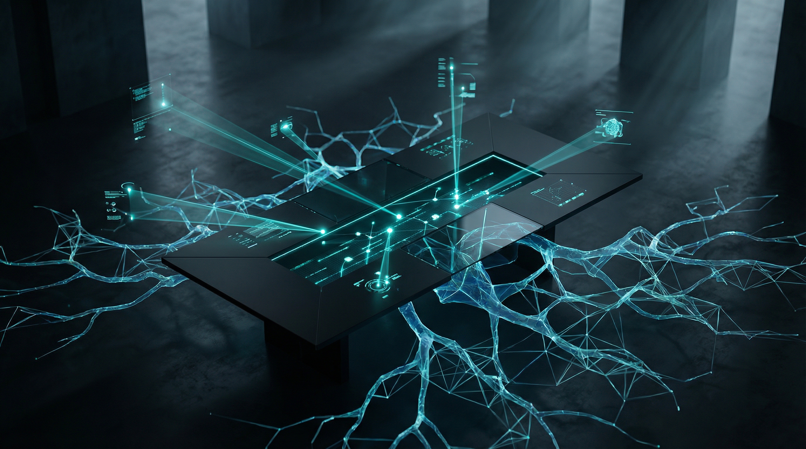 Conceptual visualization of AI and C-suite leadership