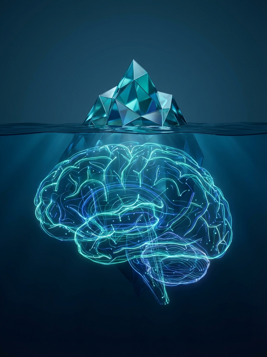 Iceberg model conceptual visualization