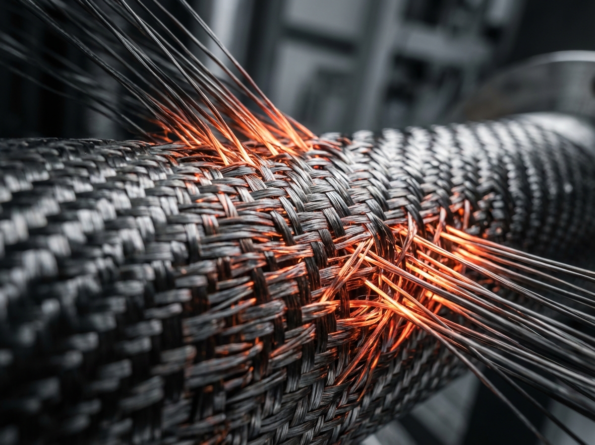 Conceptual macro photography of structural stress