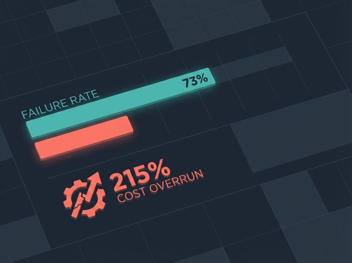 Data visualization of ERP failure statistics
