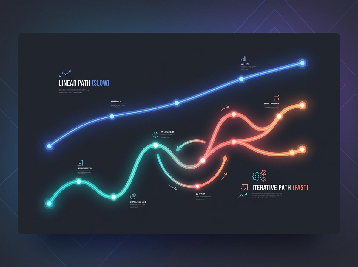 Data visualization comparing legacy vs modern delivery speeds